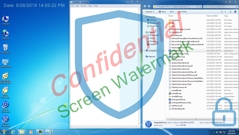 Screen Watermark For Business